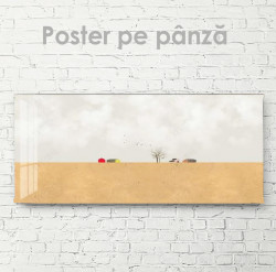 Poster, Case mici într-un câmp pustiu