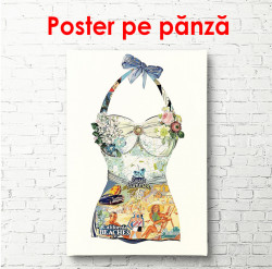 Poster, Costum de baie pentru femei