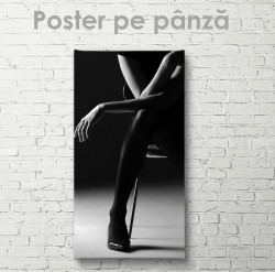 Poster, Doamna pe tocuri negre