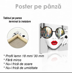 Poster, Fata cu ochelari glamour