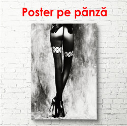 Poster, Femeie cu ciorapi negri