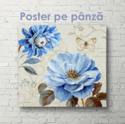 Poster, Floare albastră de epocă