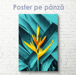 Poster, Floare galbenă exotică