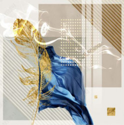 Poster, Frunza de aur abstractă