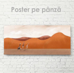 Poster, Girafele în pustiu