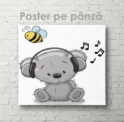 Poster, Koala ascultă muzică în căști