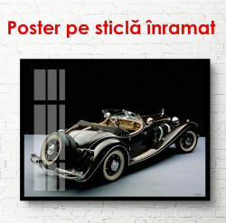 Poster, Mercedes retro