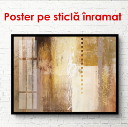 Poster, Textură de lemn auriu