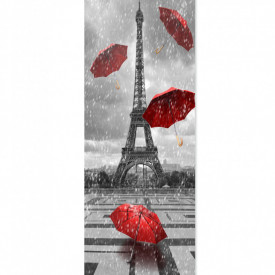 Roll-up, Turnul Eiffel într-o zi ploioasă