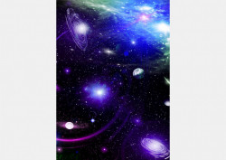 Fototapet, Galaxia albastra