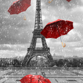 Fototapet, O ploaie în Paris