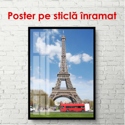 Poster, Autobuz roșu și Turnul Eiffel