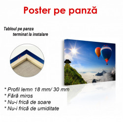 Poster, Baloane pe cerul albastru