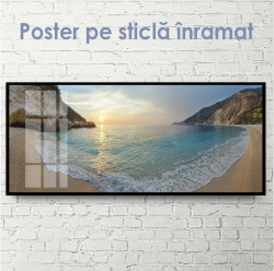 Poster, Coasta mării la apus de soare
