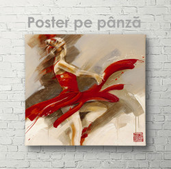 Poster,Doamna în roșu