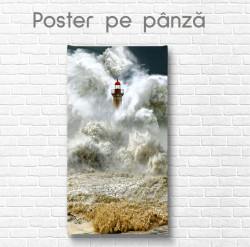 Poster, Farul și mare furtunoasă