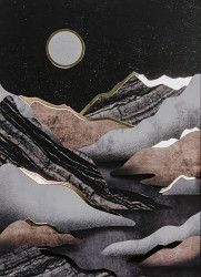 Poster, Luna în munți
