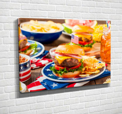 Poster, Mâncare americană