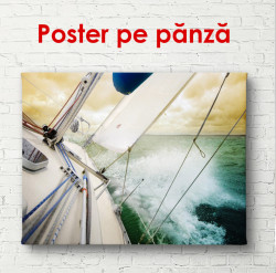 Poster, Mergeți pe valuri pe un iaht