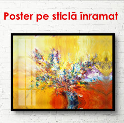 Poster, Pictură abstractă cu flori