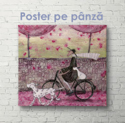 Poster, Plimbare de primăvară prin oraș