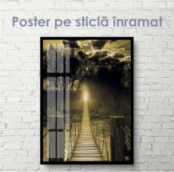 Poster, Podul de lemn peste râu