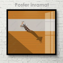 Poster, Poster cu girafă minimalist