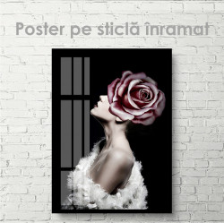 Poster, Trandafir Roz Glamour