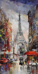 Poster, Turnul EiffelPoster, Pictura în ulei a Turnului Eiffel
