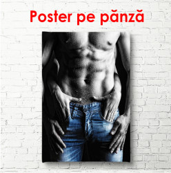Poster, Un bărbat cu jeanși