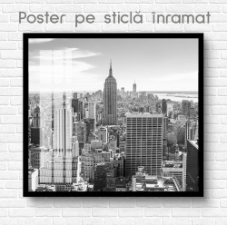 Poster, Vedere a unui oras frumos cu zgarie-nori