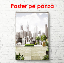 Poster, Vedere spre oraș
