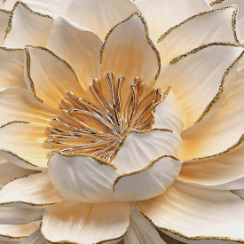 Fototapet 3D, Floare albă