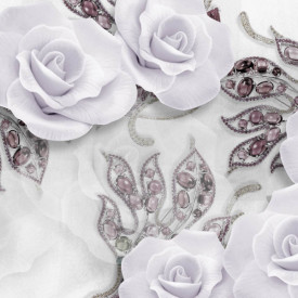 Fototapet 3D, Trandafiri violet
