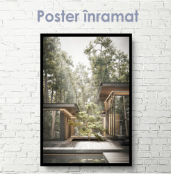 Poster, Casă modernă în pădure