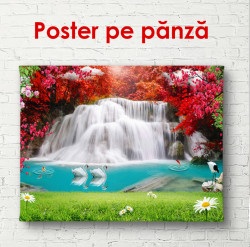 Poster, Cascada uimitoare de toamnă în pădure