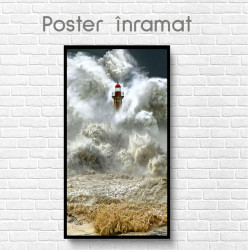 Poster, Farul și mare furtunoasă