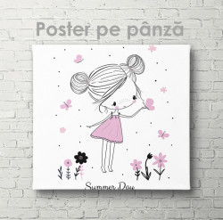Poster, Fetița cu floricele