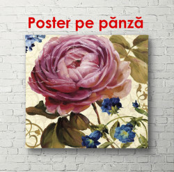 Poster, Floare roz de primăvară