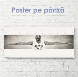 Poster, Kobe Bryant alb-negru