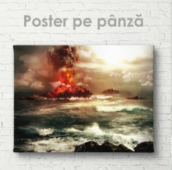 Poster, O erupție vulcanică