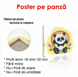 Poster, Panda și curcubeu