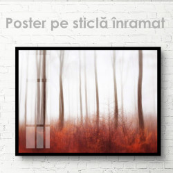 Poster, Peisaj de pădure automnal