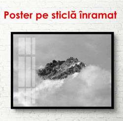 Poster, Peisaj montan alb-negru