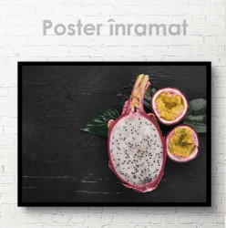 Poster, Pitaya și fructul pasiunii