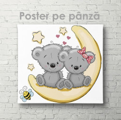 Poster, Pui de koala drăgălași pe lună