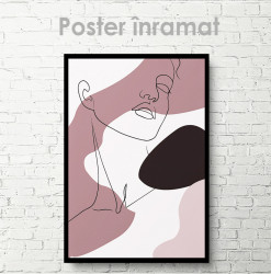 Poster, Trăsăturile feței unei femei