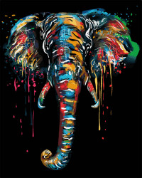 Tablou, Elefant abstract
