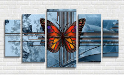 Tablou modular, Fluture