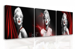 Tablou modular, Marilyn Monroe pe un fundal negru